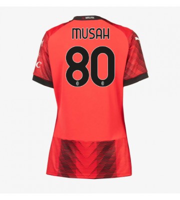AC Milan Yunus Musah #80 Hemmatröja Dam 2023-24 Kortärmad